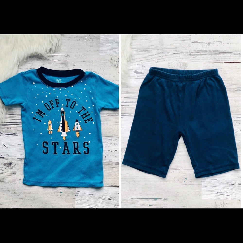4pc Carter “Rocket Theme” 4T Pajama Bundle - Picture 6 of 8